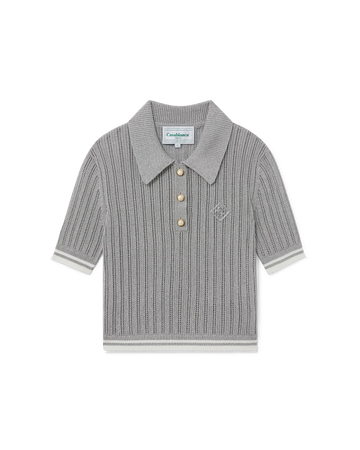 Silver Short Sleeve Polo Shirt